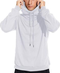 img 4 attached to LecGee Men's Sweatshirt with Drawstring Pullover Hoodies – Ideal Active Clothing Option