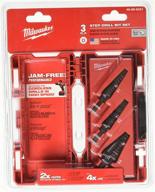 milwaukee gidds2 2475514 step bit 3 piece logo