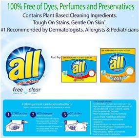 img 1 attached to 🌿 Sensitive Skin Solution: All Powder Laundry Detergent, Free & Clear, 52 oz, 40 Loads