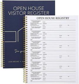 img 1 attached to 📚 Enhanced Open House Visitor Sign-in Registry Books and Tent Cards for Realtors (2 each)