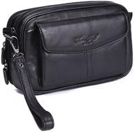 👜 stylish leather business organizer wristlet handbag: women's must-have handbags & wallets in wristlets logo