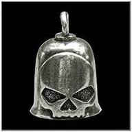 🔔 the distinctive v-half skull gremlin bell - ward off motorcycle troubles with style logo