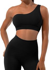 img 4 attached to 🏋️ Enhance Your Fitness Routine with Sportneer's 2-Piece Ribbed Seamless Workout Set for Women