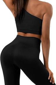 img 3 attached to 🏋️ Enhance Your Fitness Routine with Sportneer's 2-Piece Ribbed Seamless Workout Set for Women