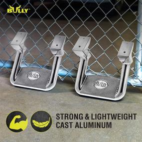 img 3 attached to 🚚 Bully AS-200 Universal Truck Polished Aluminum Side Hoop Step Set: Fits Chevy, Ford, Toyota, GMC, Dodge RAM, Jeep