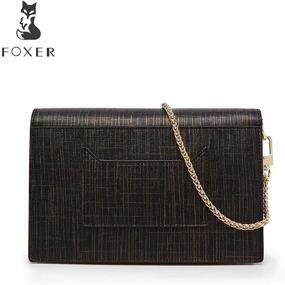 img 1 attached to FOXER Women Leather Crossbody Shoulder Women's Handbags & Wallets in Satchels