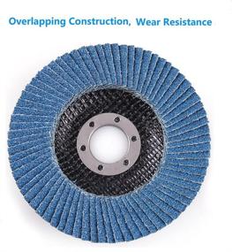 img 1 attached to 🪚 LotFancy 4.5 Inch Flap Discs - 20PCS Assorted Sanding Grinding Wheels, Premium Zirconia Alumina Abrasives, T27, Multiple Grit Options (40 60 80 120)