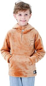 img 4 attached to 👕 Sweatshirts Hoodie Fleece Pullover: The Perfect Boys' Clothing