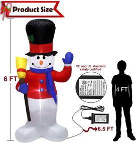img 2 attached to FastDeng Christmas Snowman Inflatable Decorations