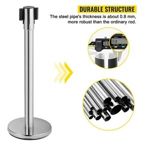 img 3 attached to Enhanced Crowd Control Solution: VEVOR Control Stanchion Retractable Concrete for Efficient Management