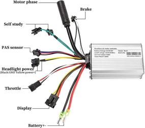 img 2 attached to 🚲 Enhance Your Riding Experience: 350W Electric Bike Conversion Kit with LCD Display Controller and PAS Brake Lever