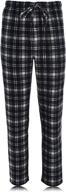 🛌 hanes microfleece plaid sleep buffalo: cozy, stylish, and ultra-soft sleepwear! logo