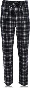 img 2 attached to 🛌 Hanes Microfleece Plaid Sleep Buffalo: Cozy, Stylish, and Ultra-Soft Sleepwear!
