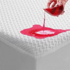 img 4 attached to 🛏️ TASTELIFE Premium Bamboo Queen Size Waterproof Mattress Protector Pad"