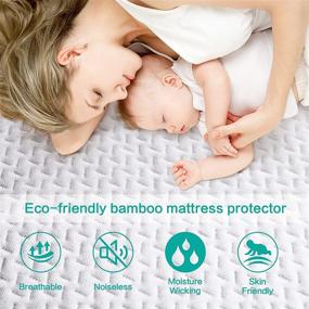 img 2 attached to 🛏️ TASTELIFE Premium Bamboo Queen Size Waterproof Mattress Protector Pad"