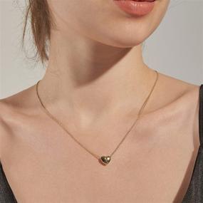 img 3 attached to 🌟 Personalized Monily Initial Necklace: Perfect Girls' Jewelry for Adding an Alphabet Touch!