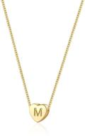 🌟 personalized monily initial necklace: perfect girls' jewelry for adding an alphabet touch! logo