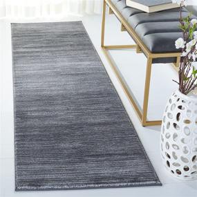 img 3 attached to 🏠 SAFAVIEH Vision Collection VSN606D Modern Ombre Tonal Chic Non-Shedding Runner Rug, 2'2" x 6', Grey, perfect for Living Room, Entryway, Foyer, Hallway, or Bedroom
