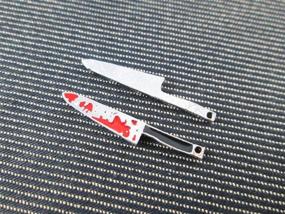 img 2 attached to 🔪 Creepy Mini Horror Pendants: Set of 6 Bloody Knife Charms (NS449) - Top-notch Supplies