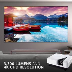 img 3 attached to 🎥 Enhance Your Home Theater Experience with the ViewSonic LS700-4K 4K UHD Laser Projector: 3300 Lumens, 3D HDR Content Support, Dual HDMI