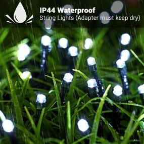 img 2 attached to 🎄 82ft 200 LED Christmas Lights Indoor Outdoor - Timer & Connectable Fairy String Lights for Garden, Yard, Party, Holiday - White Xmas Tree Decorations