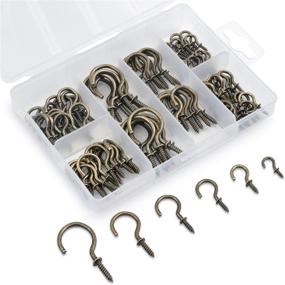 img 4 attached to Bronze Screw 105Pcs Ceiling Hanging Kit - Easy DIY Installation, Sturdy Hardware