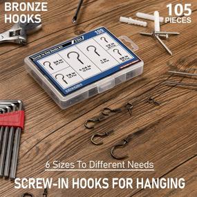 img 2 attached to Bronze Screw 105Pcs Ceiling Hanging Kit - Easy DIY Installation, Sturdy Hardware