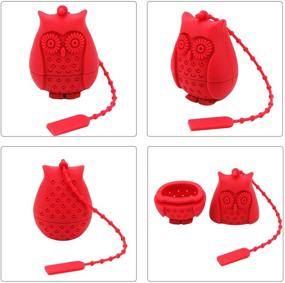 img 1 attached to 2-Pack Silicone Tea Infusers for Loose Tea - Ezeso Reusable Loose Leaf Tea Bags Strainer Filter for Herbal Tea