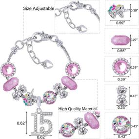 img 1 attached to 🎀 Girls' Jewelry and Bracelets - Birthday Gifts: Bracelet Necklace Jewelry