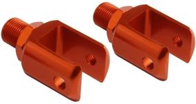 img 3 attached to Custom Motorcycle Shock Absorber Rear Suspension U-Type Adapters Orange By FOXSTAR