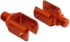 img 2 attached to Custom Motorcycle Shock Absorber Rear Suspension U-Type Adapters Orange By FOXSTAR