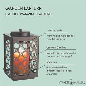 img 1 attached to 🕯️ Garden Candle Warmer Lantern for Efficient Top-Down Candle Melting in Oil Rubbed Bronze Finish by CANDLE WARMERS ETC