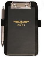 design 4 pilots brand helicopter pilot's small kneeboard: efficient and stylish black design logo