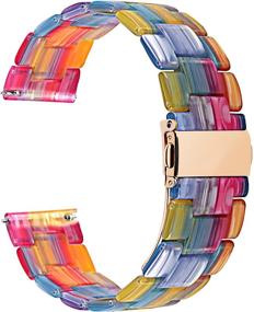 img 4 attached to 🌈 Vibrant and Stylish: Discover Fullmosa Replacement Rainbow Women's Watches