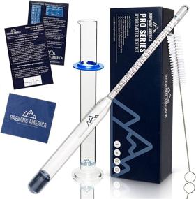 img 4 attached to 🍺 Brewing Hydrometer Alcohol Tester Kit: Pro Series ABV Test for Beer & Wine - American-Made, Specific Gravity, Traceable Glass Test Tube Jar & Brush