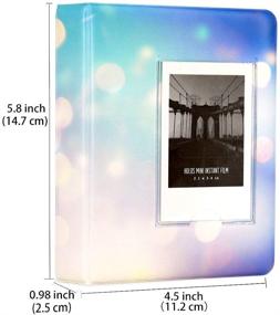 img 3 attached to 📸 BigTrend 2x3 Inch Photo Paper Film Album Set for Fujifilm Instax Mini Camera, Polaroid Snap, Z2300, SocialMatic Instant Cameras & Zip Instant Printer - Blue Spot with 64 Pockets: Enhanced for SEO