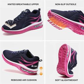 img 2 attached to 👟 Xikete Womens Running Shoes: Lightweight Arch Support Tennis Sneakers with Air Cushion Technology