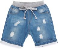 encontrar boys ripped jeans shorts logo