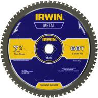 🔪 irwin 7-1/4-inch metal cutting circular saw blade: efficient & precise 68-tooth (4935560) logo