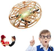 🚀 hand controlled led light ufo drone flying toy - 360° rotating helicopter for boys & girls, perfect gifts logo