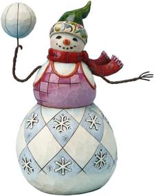 img 1 attached to Enesco Heartwood Snowman Basketball Figurine