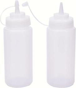 img 2 attached to Versatile Plastic Translucent Squeeze Condiment Bottles for Easy Dispensing and Storage