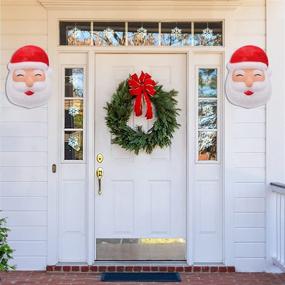 img 2 attached to 🎅 Enhance Your Outdoor Christmas Decor with NEWBEA 2Pcs Santa Porch Light Covers!