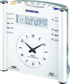 img 3 attached to ⏰ Sangean RCR-3 AM/FM Atomic Digital/Analog Clock Radio - White | Efficiently Sized