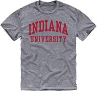 👕 ivysport university hoosiers short sleeve charcoal: stylish and comfortable collegiate apparel logo