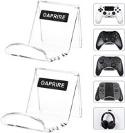 🎮 oaprire universal controller stand holder wall mount(2 pack) - ultimate display & organization - fits contemporary & classic game controllers/headset - handcrafted ps4 controller accessories with cable clips logo