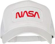 🚀 nasa logo patched mesh back cap from e4hats.com logo