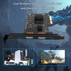 img 2 attached to 🎮 Acasis 4K60 HDMI Video Capture Card: Zero-Lag Game Capture for PS4 Pro, PS5, Xbox One - Live Streaming and Recording on OBS Twitch