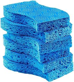 img 2 attached to 🧽 Scotch-Brite Scrub Dots Non-Scratch Scrub Sponge, Ideal for Dish Washing and Kitchen Use, Pack of 6 Sponges