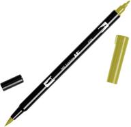 tombow dual brush green ochre logo